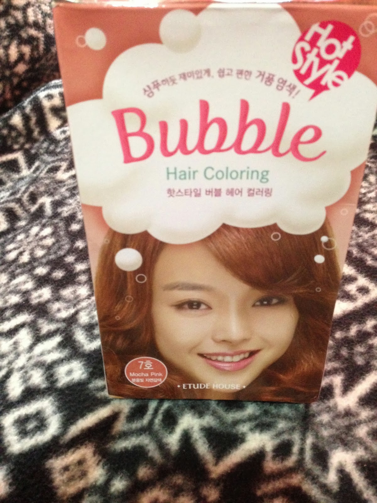 ETUDE HOUSE Bubble Hair Color in Mocha Pink Review sadsunshowers